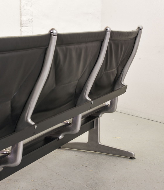 Image 1 of 3-seater Charles Eames for Herman Miller Tandem Sling Airport sofa