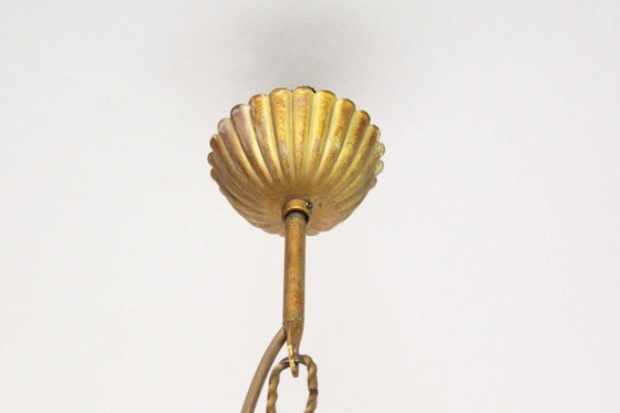 Image 1 of Lampe pendante dorée Florentine