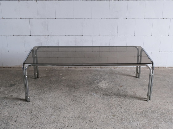 Image 1 of Table basse avec verre fumé