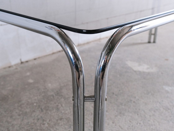 Image 1 of Table basse avec verre fumé