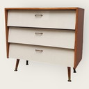 Mid Century shoe cabinet