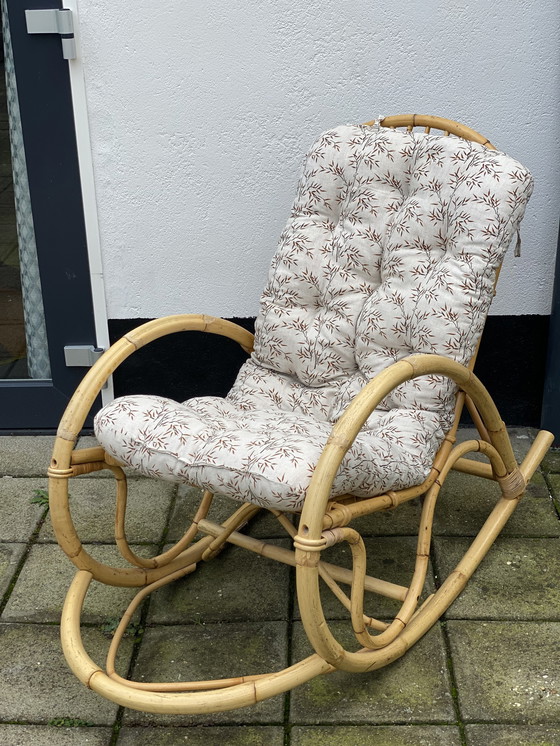 Image 1 of Vintage Rattan Rocking Chair