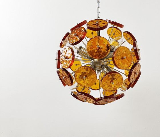 Image 1 of Mid century murano glass sputnik chandelier, 1960s