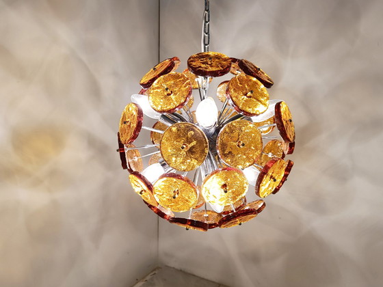 Image 1 of Mid century murano glass sputnik chandelier, 1960s