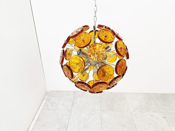 Image 1 of Mid century murano glass sputnik chandelier, 1960s