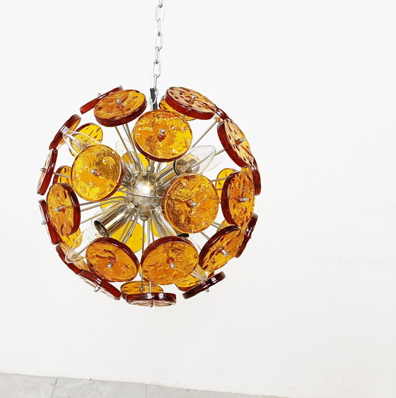 Image 1 of Mid century murano glass sputnik chandelier, 1960s