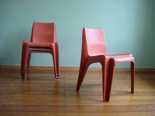 4x Helmut Bätzner for Bofinger chair