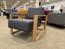 Montis Dickens Armchair gray fabric