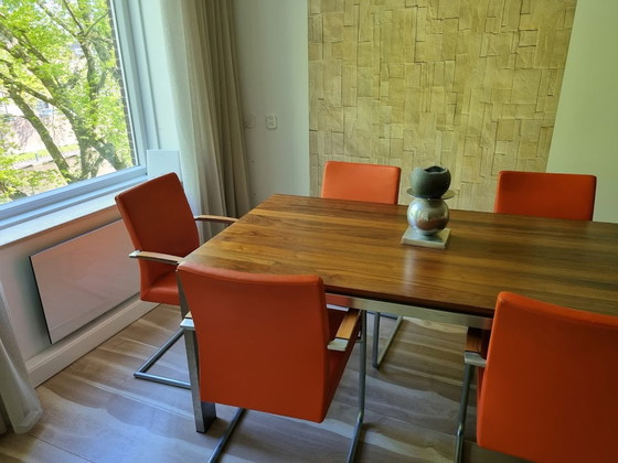 Image 1 of Design table with 6 chairs from Tonon