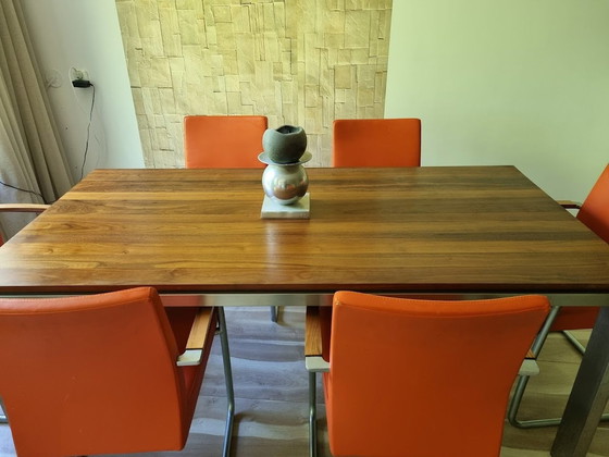 Image 1 of Design table with 6 chairs from Tonon