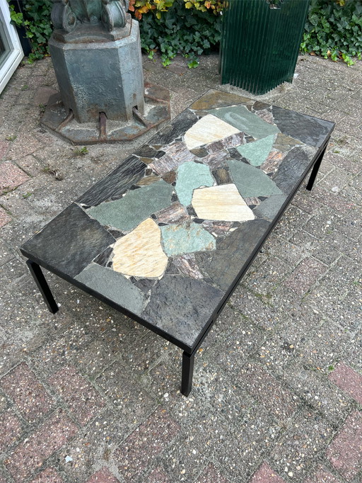 Natural stone coffee table