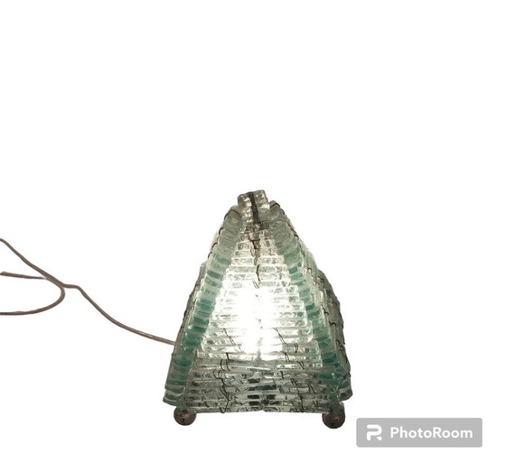 Image 1 of 2 x Vintage Pyramid Lamp
