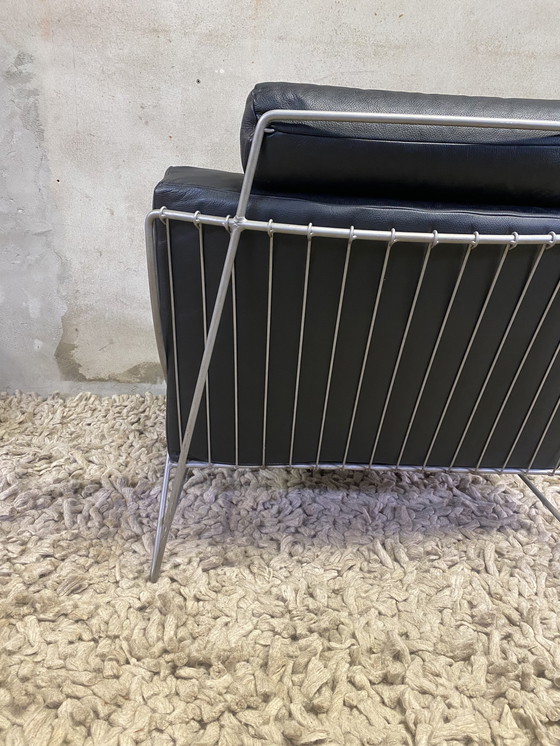 Image 1 of Leolux Volare black armchair