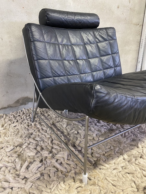 Image 1 of Leolux Volare black armchair