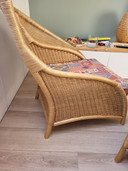 2x Flechtwerk Schutz rattan chairs