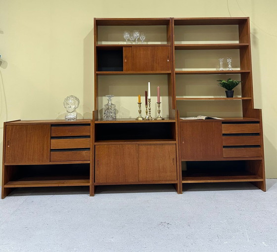 Image 1 of Planche haute vintage Poul Cadovius pour KLM - années 1960, teck