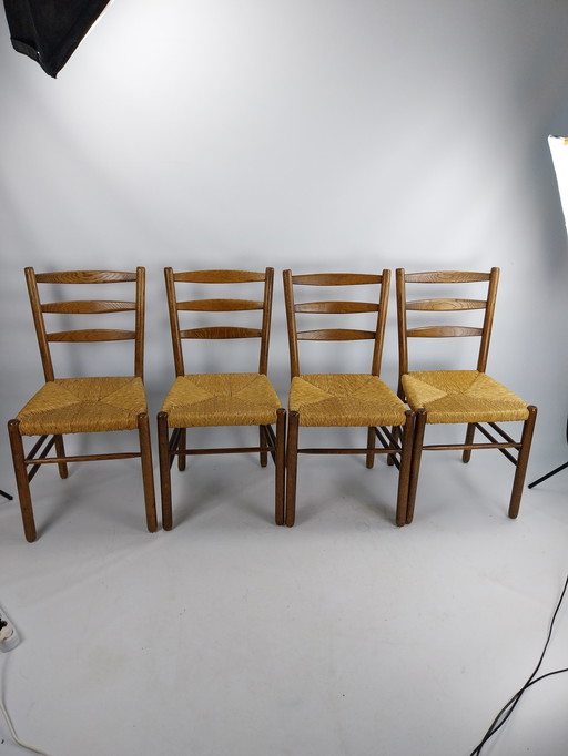 Set of 4 midcentury dinning chairs by Hein Salomomson