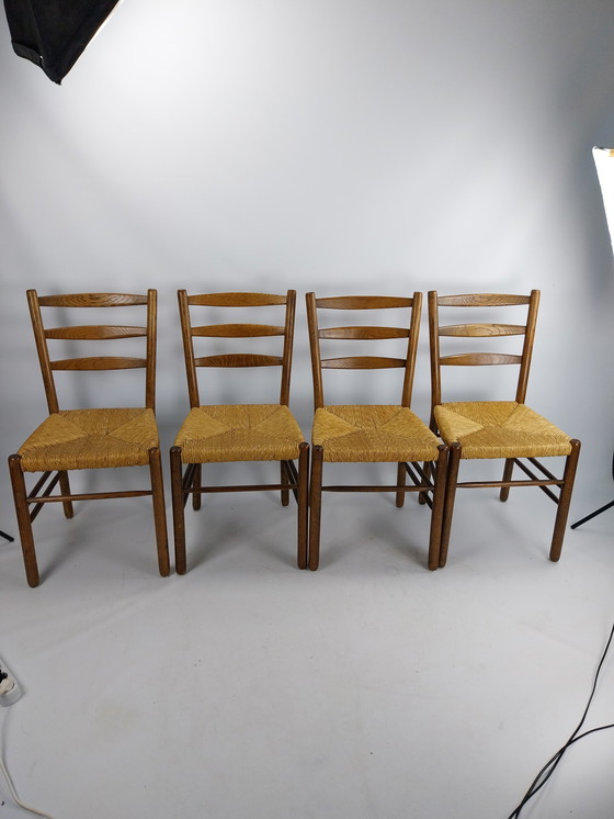 Image 1 of Set of 4 midcentury dinning chairs by Hein Salomomson