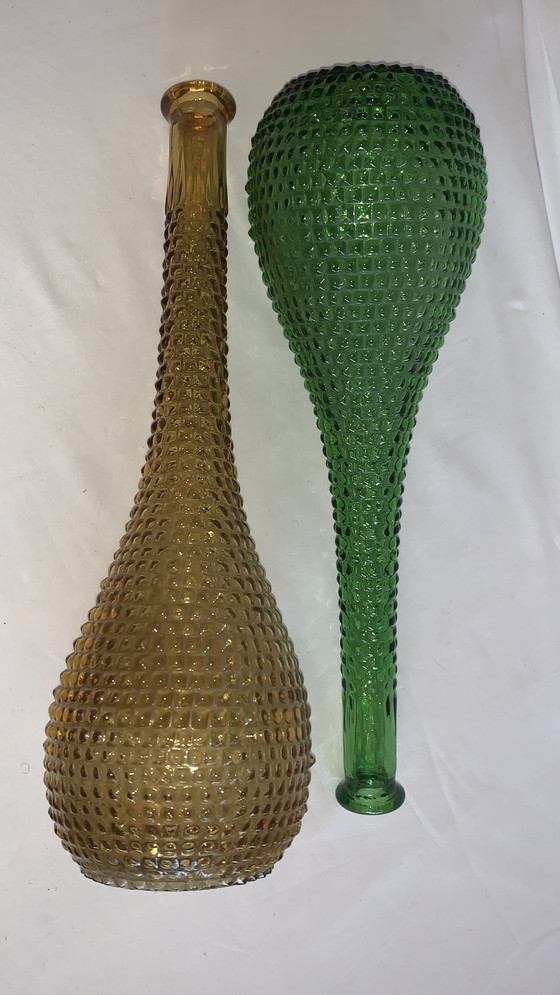 Image 1 of Bottiglie decorative a coste Empoli/Vasi decorativi