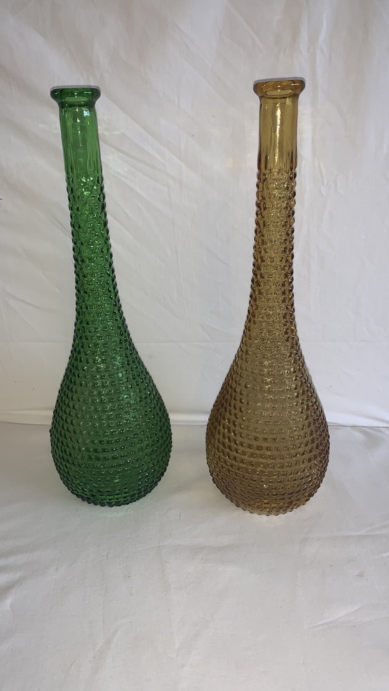 Image 1 of Bottiglie decorative a coste Empoli/Vasi decorativi