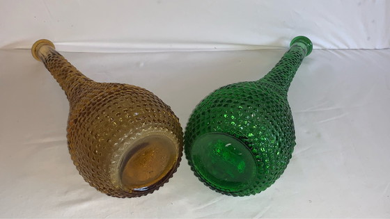 Image 1 of Bottiglie decorative a coste Empoli/Vasi decorativi