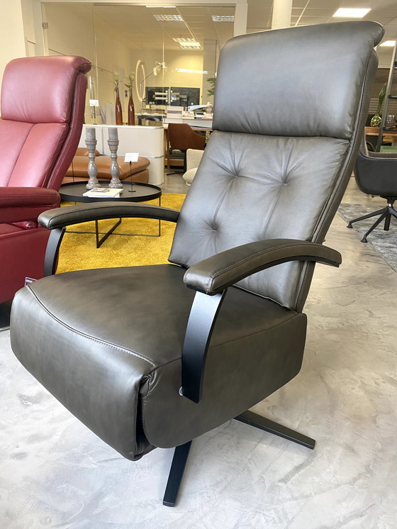 Image 1 of Fischer Design fauteuil de relaxation gris-brun