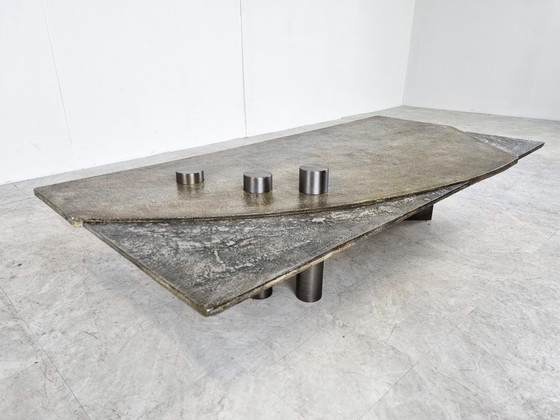 Image 1 of Table basse brutaliste Pia Manu