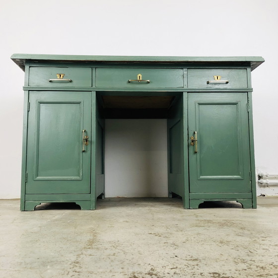 Image 1 of Vintage desk green