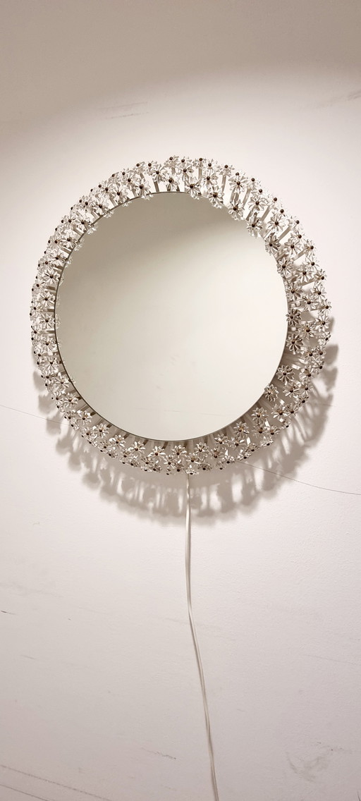 Miroir à fleurs d'Emil Stejnar pour "Münchner Zier-Form".
Le fabricant est Schöninger.