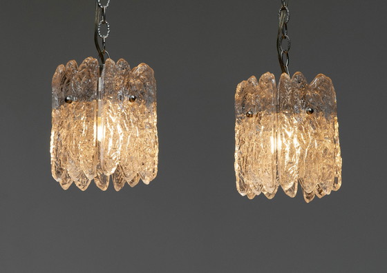 Image 1 of 2x Orrefors Carl Fagerlund Pendant lamps