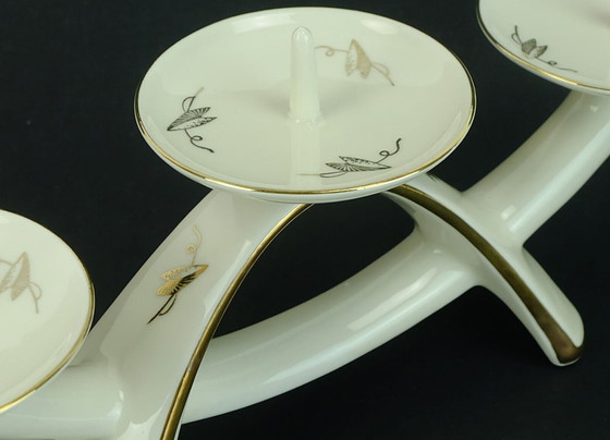 Image 1 of Porte-bougies en porcelaine alka-kunst décor bavarois 'peking'