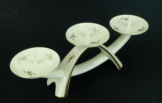 Image 1 of Porte-bougies en porcelaine alka-kunst décor bavarois 'peking'