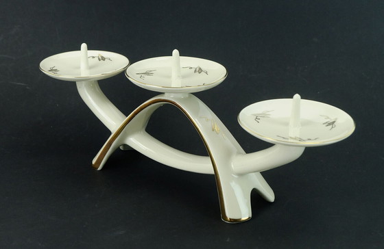 Image 1 of Porte-bougies en porcelaine alka-kunst décor bavarois 'peking'