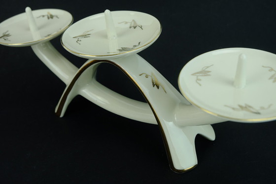 Image 1 of Porte-bougies en porcelaine alka-kunst décor bavarois 'peking'