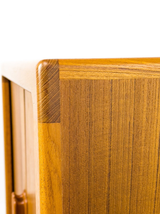 Image 1 of Danish teak Sideboard with tambour doors from CFC Silkeborg, 1980s