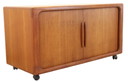 Buffet à roulettes Dyrlund 'Addit' vintage midcentury