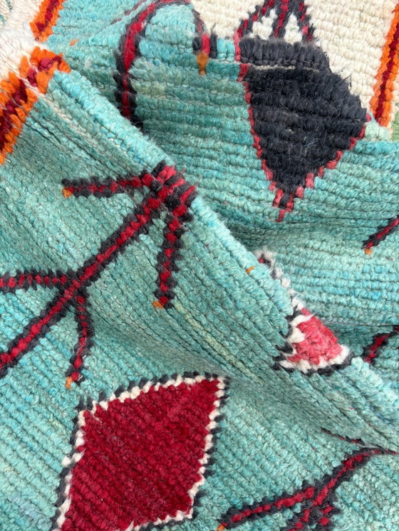 Image 1 of Modern Boho Moroccan Runner Rug