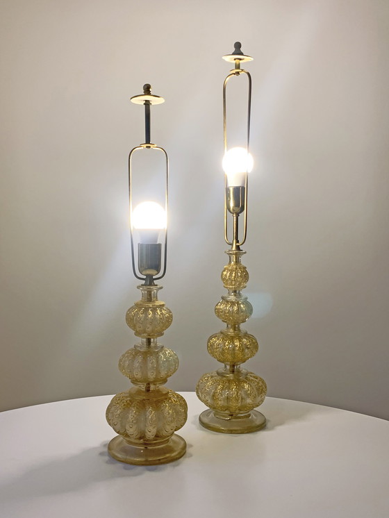 Image 1 of 2x Barovier & Toso Italian design table lamps