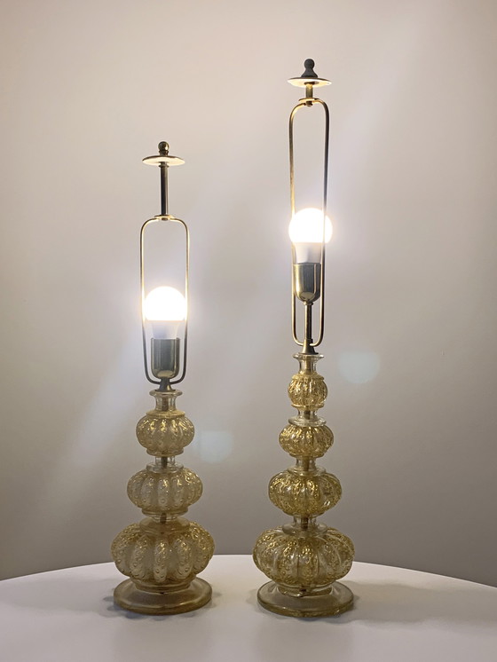 Image 1 of 2x Barovier & Toso Italian design table lamps