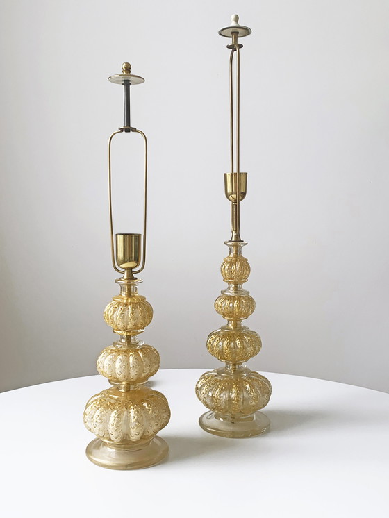 Image 1 of 2x Barovier & Toso Italian design table lamps