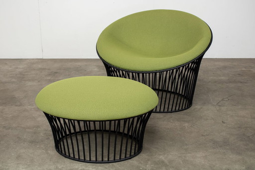 DeBerenn Pana armchair + ottoman