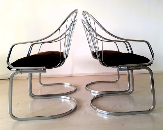 Image 1 of 4x Italian design dining room chairs