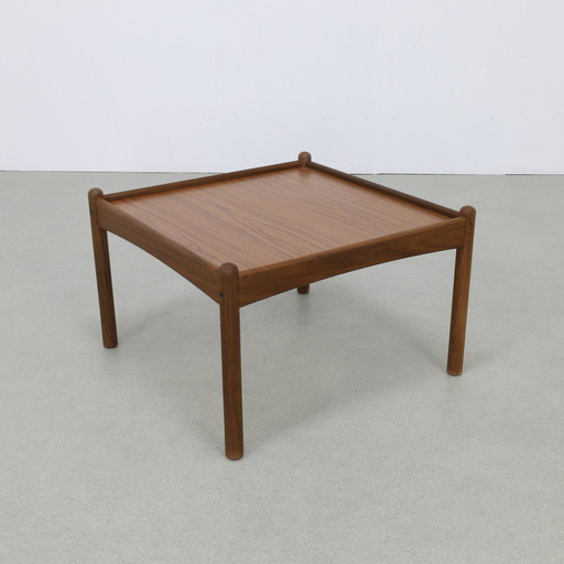 Table basse danoise à plateau réversible, années 1960