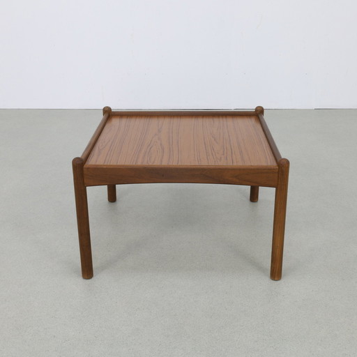 Table basse danoise à plateau réversible, années 1960