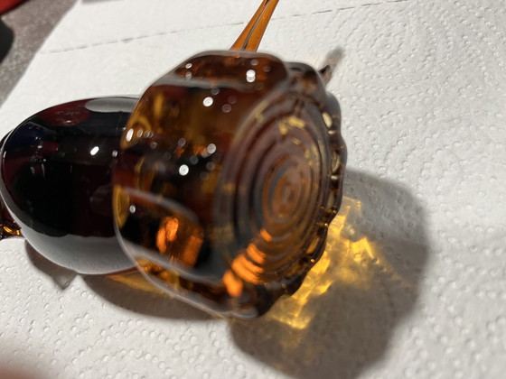 Image 1 of Amber glass bird