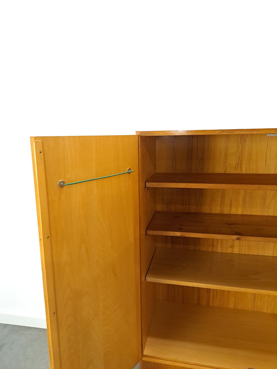 Image 1 of Veneer cabinet with drawers and steel base, wardrobe