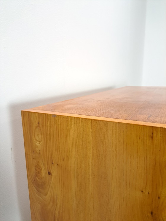 Image 1 of Veneer cabinet with drawers and steel base, wardrobe