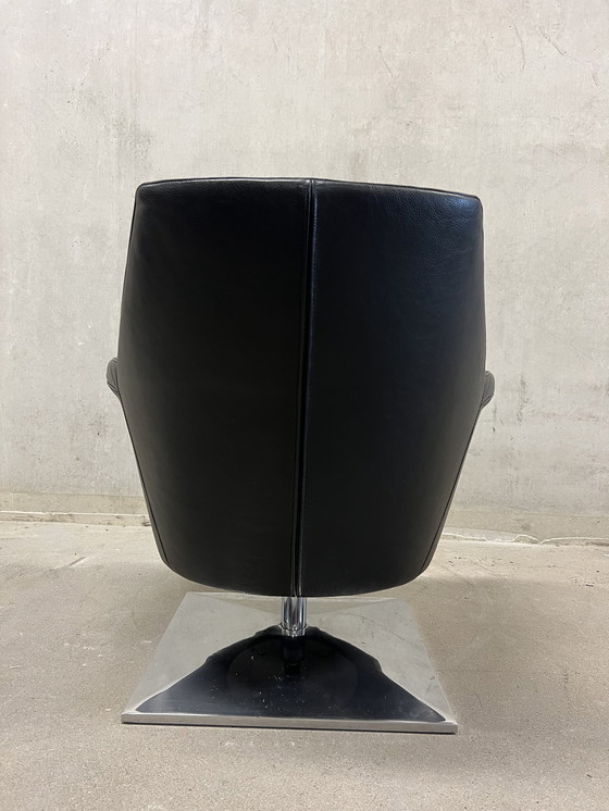 Image 1 of Molinari Giulietta Fauteuil pivotant cuir noir