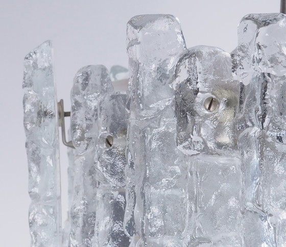 Image 1 of Vintage design ice crystal pendant lamp, J.T. Kalmar 60s