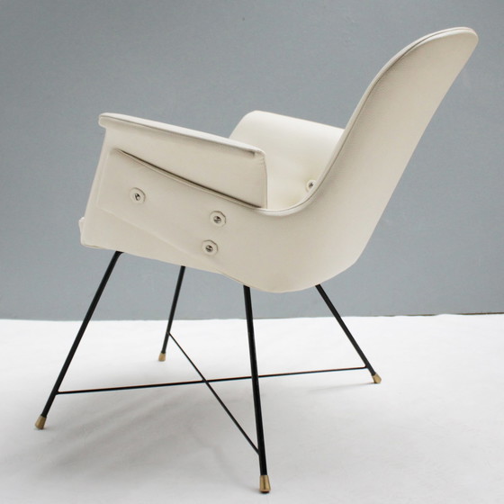 Image 1 of 2x Saporiti Armchairs by Augusto Bozzi